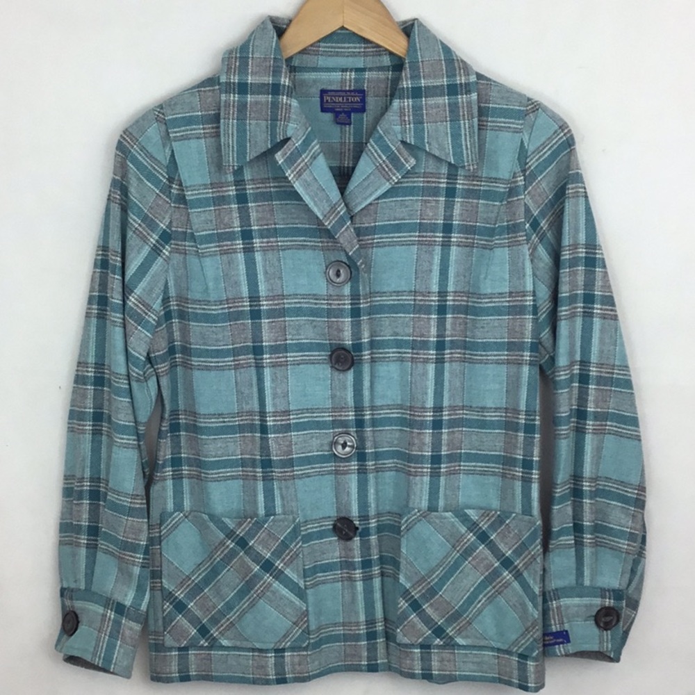 Pendleton Wool Plaid Lightweight Jacket - image 1